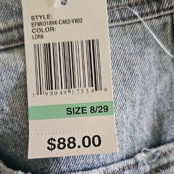 Kensie Light Wash Straight Leg Jeans - Picture 10 of 12